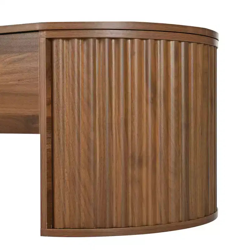 47.2 Lift Top Coffee Table with Hidden Compartment, Oval, Brown