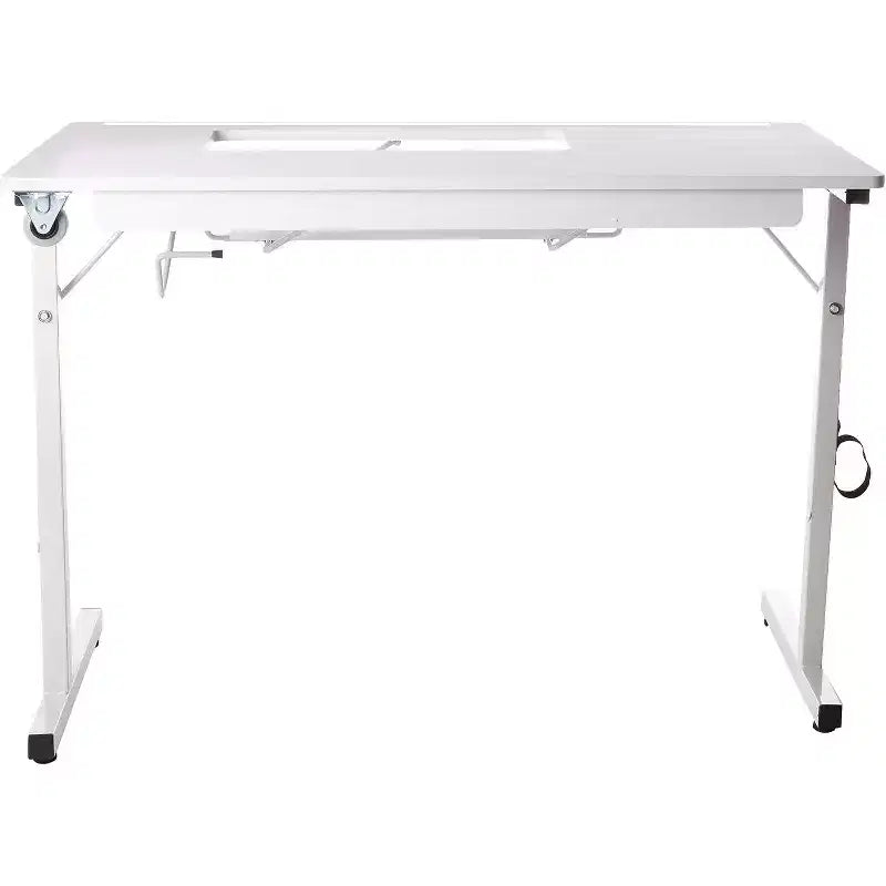 SewingRite SewStation 101 çelik ayaklı, taşınabilir katlanır dikiş masası, beyaz - ev, ofis ve işletme için ideal