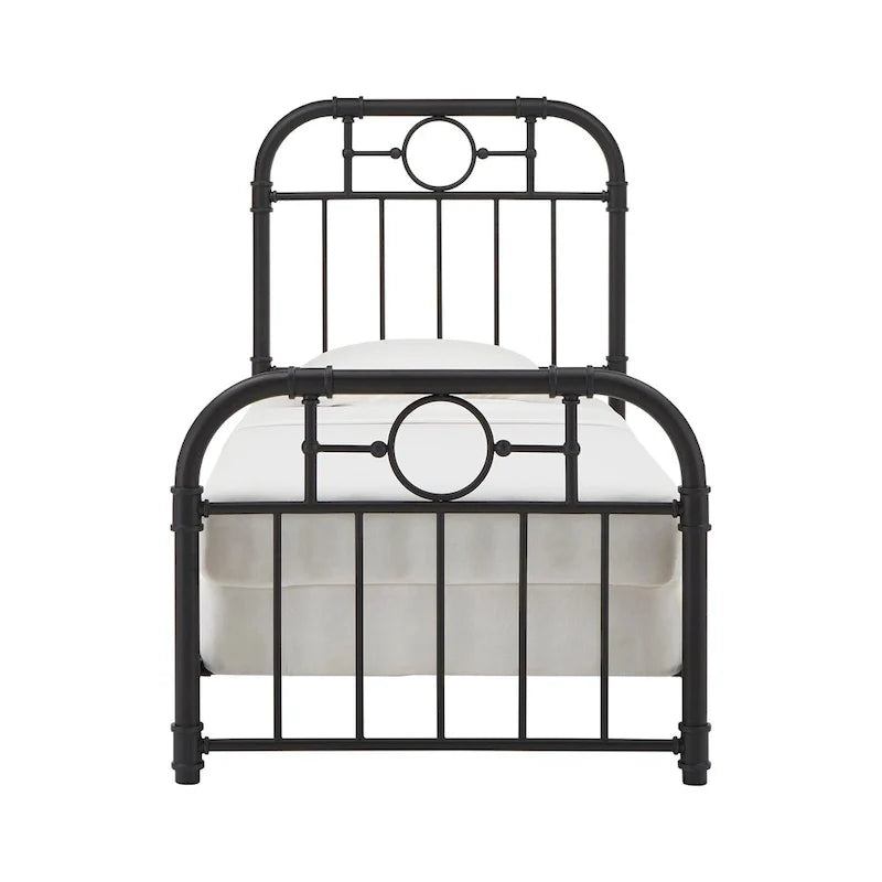 Black Metal Bed