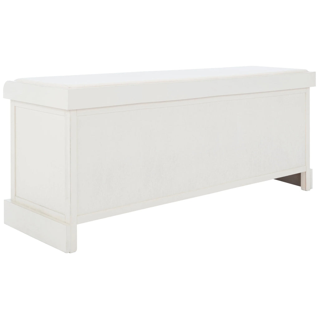 Banco de almacenamiento SAFAVIEH Fiorello con 3 cajones y cojín - 47.3 W x 15 L x 19 H - 47Wx15Dx19H