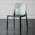 Amber Acrylic Armless Low Back Dining Chair