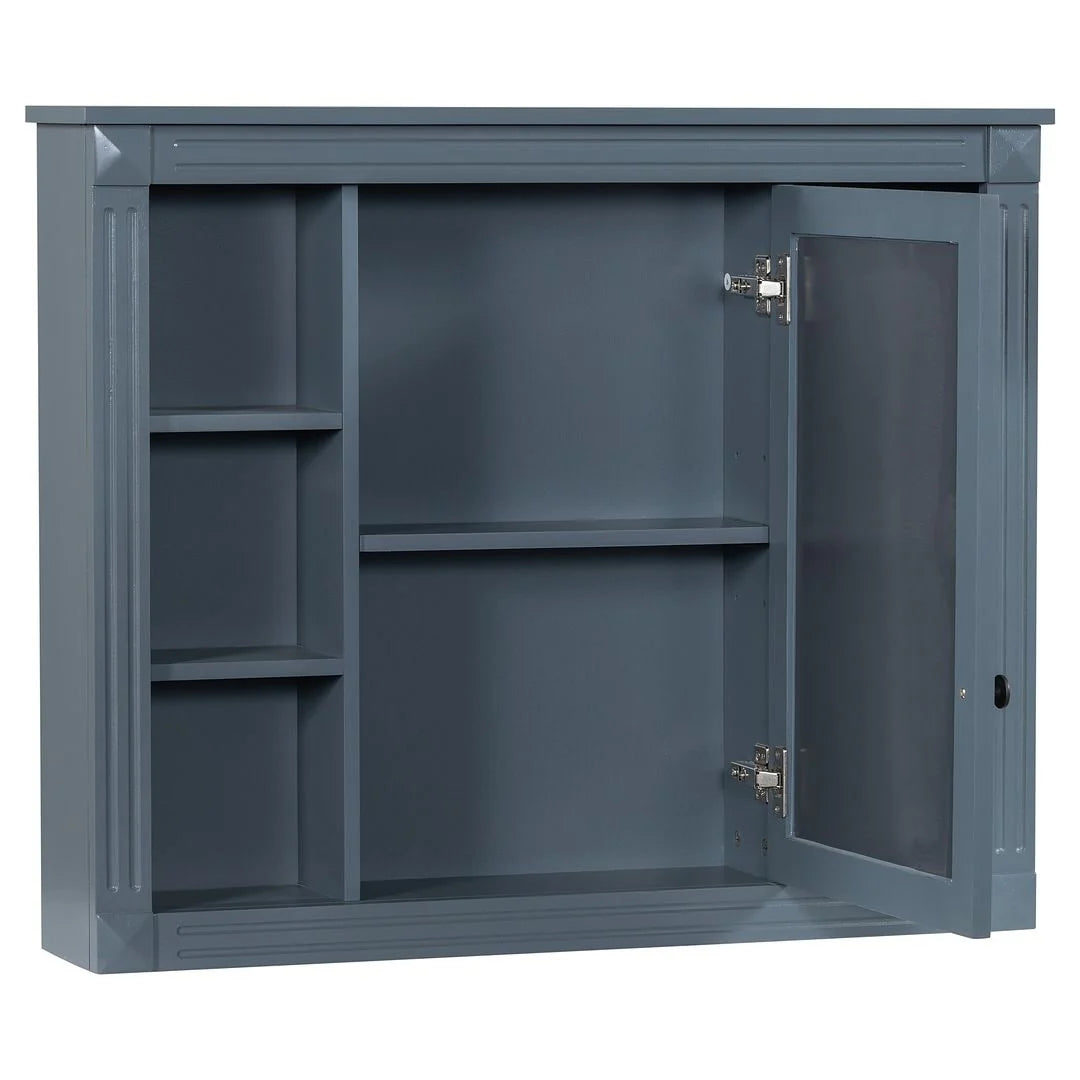 36'' Modern Bathroom Vanity with Top Sink and Mirror Cabinet,2 Doors and 2 Drawers