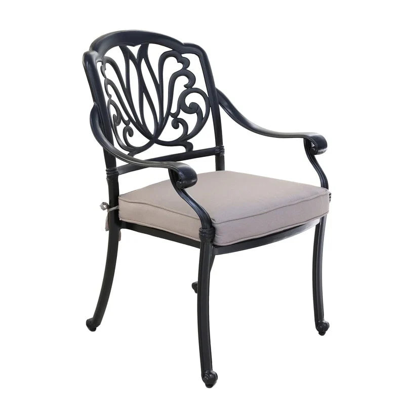 Ensemble repas de 13 pièces en aluminium gris canon de fusil Manasquan par Havenside Home
