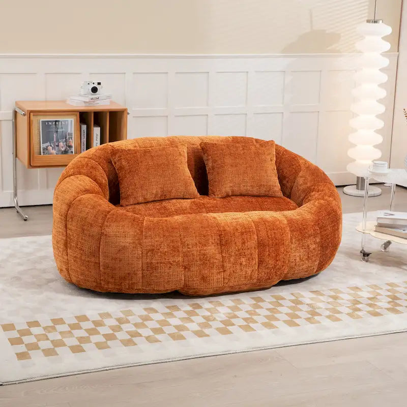 GDFStudio - Laurel chenille 2-zits luie bank met schuim met hoge dichtheid en extra veel comfort