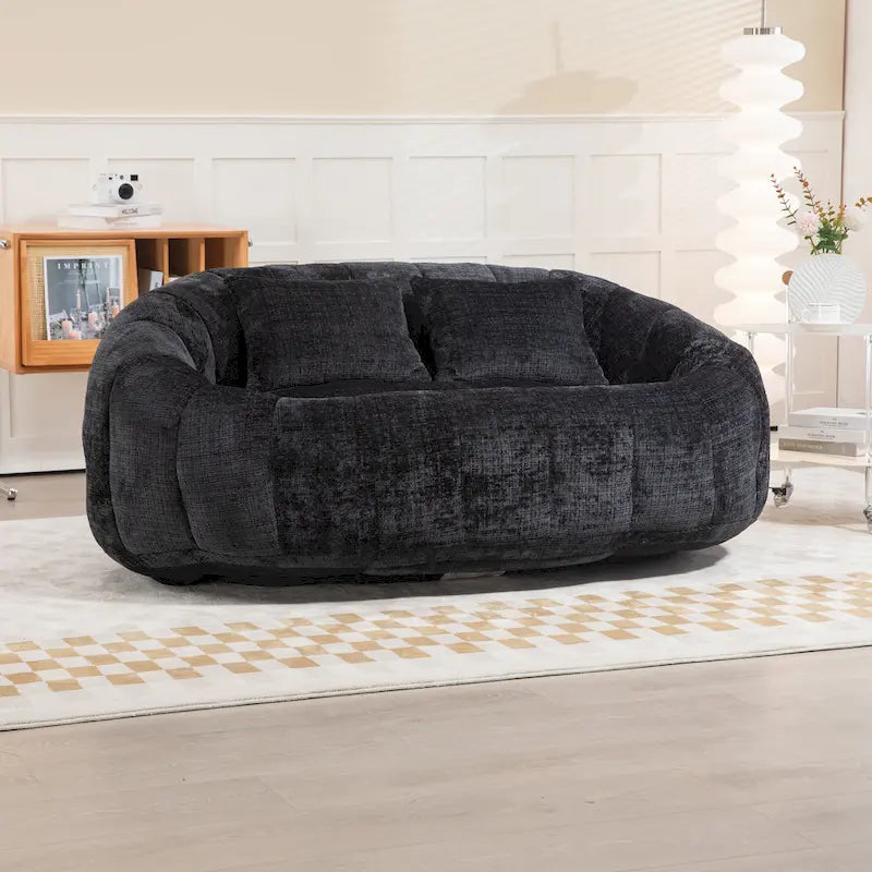GDFStudio - Laurel chenille 2-zits luie bank met schuim met hoge dichtheid en extra veel comfort