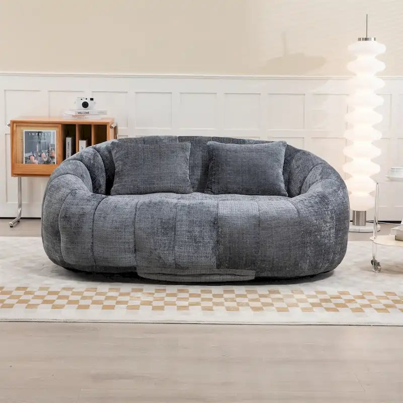 Sitzsack aus Chenille, Relaxsofa