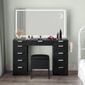 Moasis 46 kaptafel met ingebouwd stopcontact, verlichte spiegel en föhnrek - 55.8 H X 46 W X 11.7 D