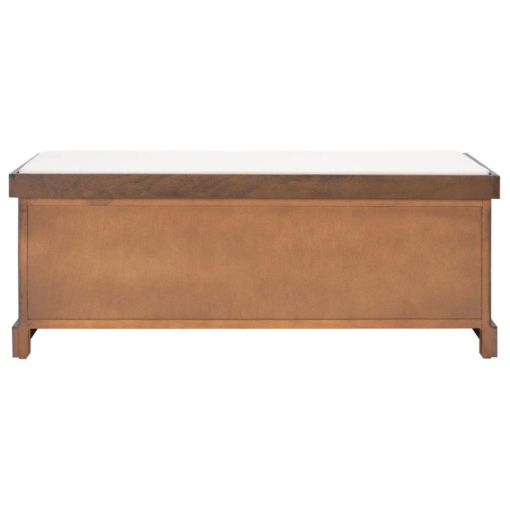 Banco de almacenamiento SAFAVIEH Fiorello con 3 cajones y cojín - 47.3 W x 15 L x 19 H - 47Wx15Dx19H