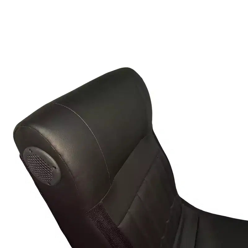 Fauteuil de jeu pliable au sol GDFStudio Claudia avec Bluetooth et massage vibratoire