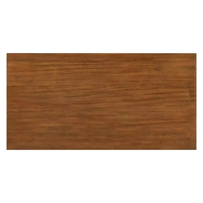 Homy Casa 5-delige eettafel- en stoelenset op aanrechthoogte met opbergplanken, wit en walnoot, moderne landelijke stijl