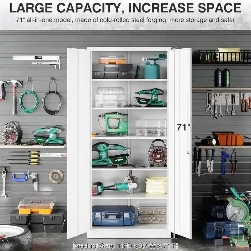 Armoire de rangement métallique pour garage