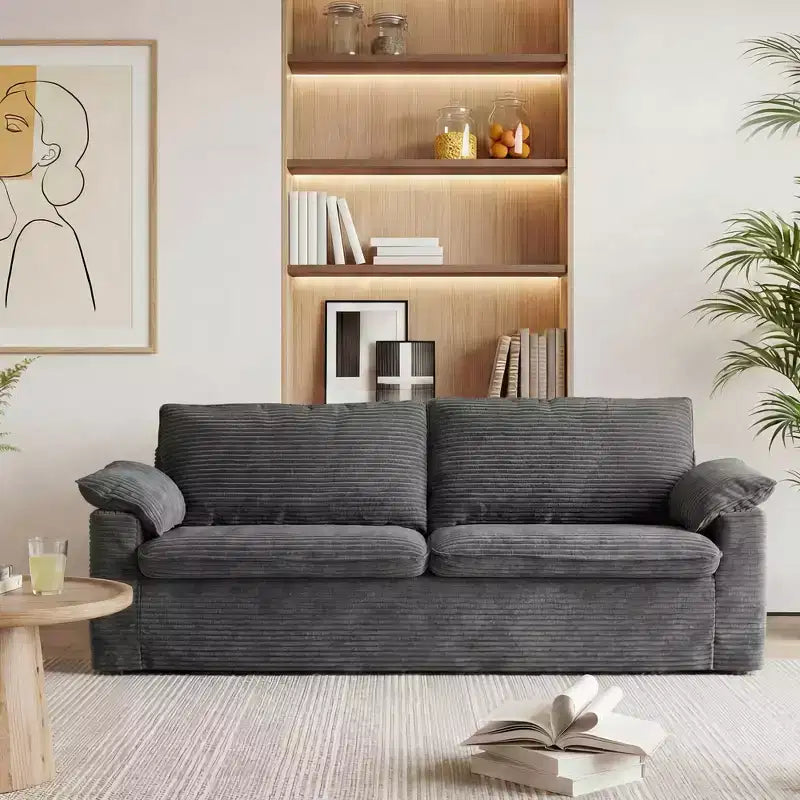 Dyonery 86 Cloud Loveseat Sofa, Deep Seat & Wide Armrest Pillows, Sturdy Frame, Breathable Ergonomic Design
