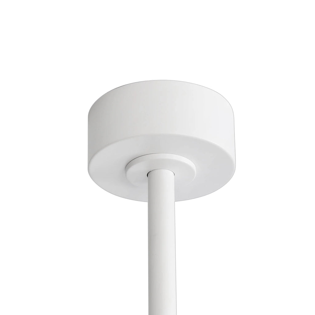 65 tuuman musta LED-kattotuuletin, 8 lapaa, valo ja kaukosäädin