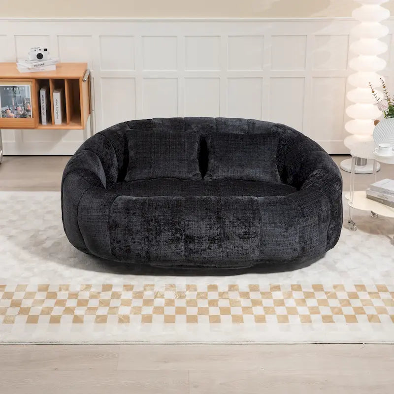 GDFStudio - Laurel chenille 2-zits luie bank met schuim met hoge dichtheid en extra veel comfort