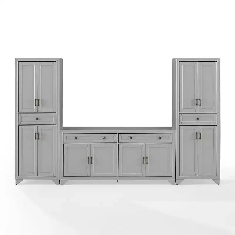 Ensemble 3 pièces Tara de buffet et meuble garde-manger finition vieillie - Crosley