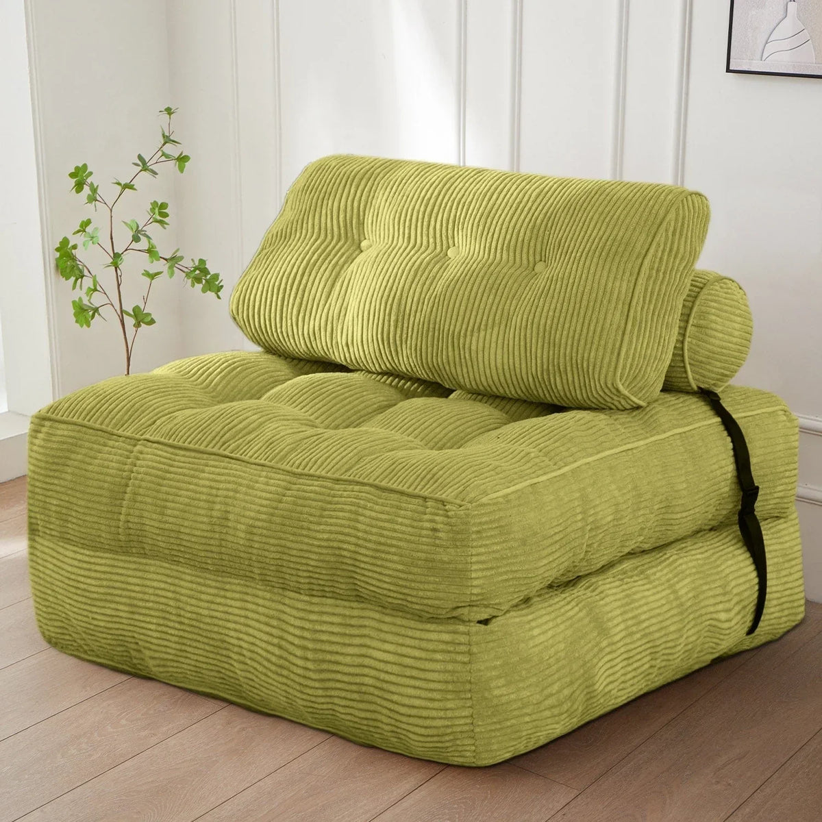 8 Corduroy vouwbare slaapbank, eenpersoons