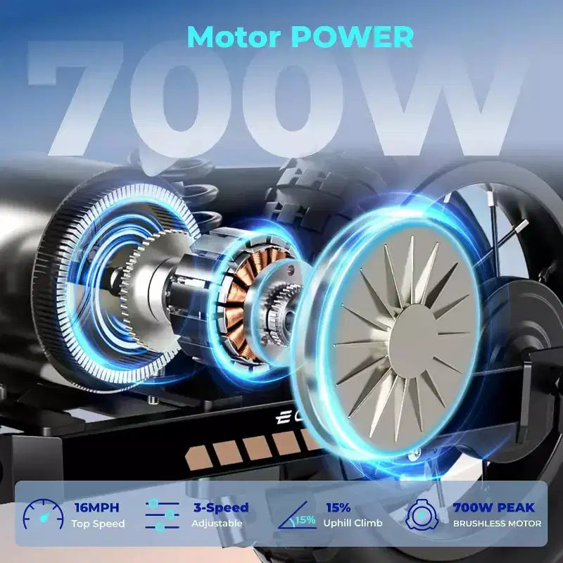 ECOLEAP K1 elektromos terepmotor gyerekeknek, 36 V, 16 MPH végsebesség, 14 mérföldes hatótáv, 700 W csúcsteljesítményű motor, 3 sebességfokozat, 12 terepgumi, UL, 3–10 éves korig