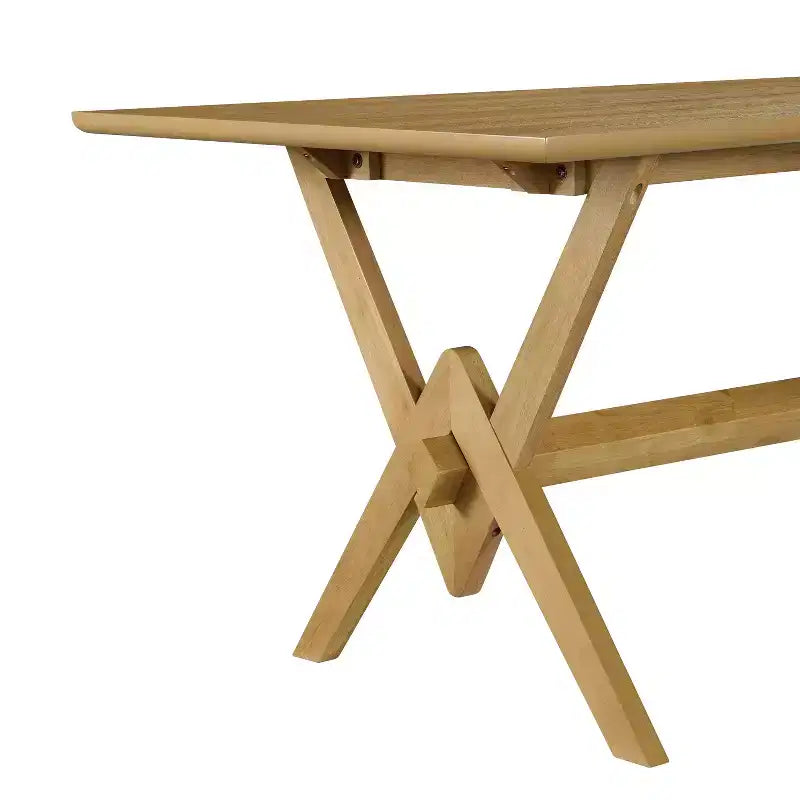 Set da pranzo moderno di metà secolo Christopher Knight Home Simon, 5 pezzi, in legno di caucciù con sedie imbottite in bouclé