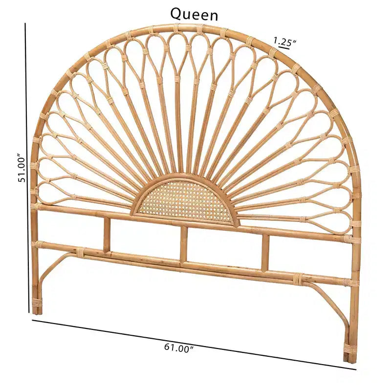 Doğal Rattan Başlık, Kahverengi