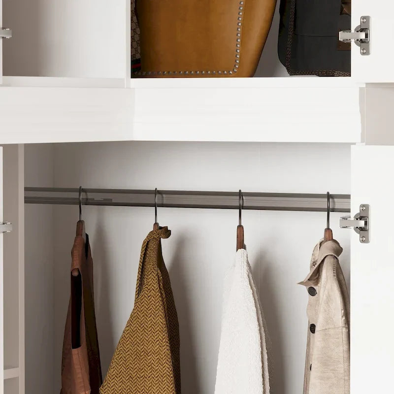 93.9H/74.2H Armoires Wardrobe Closet Cabinet Hanging Drawers Storage