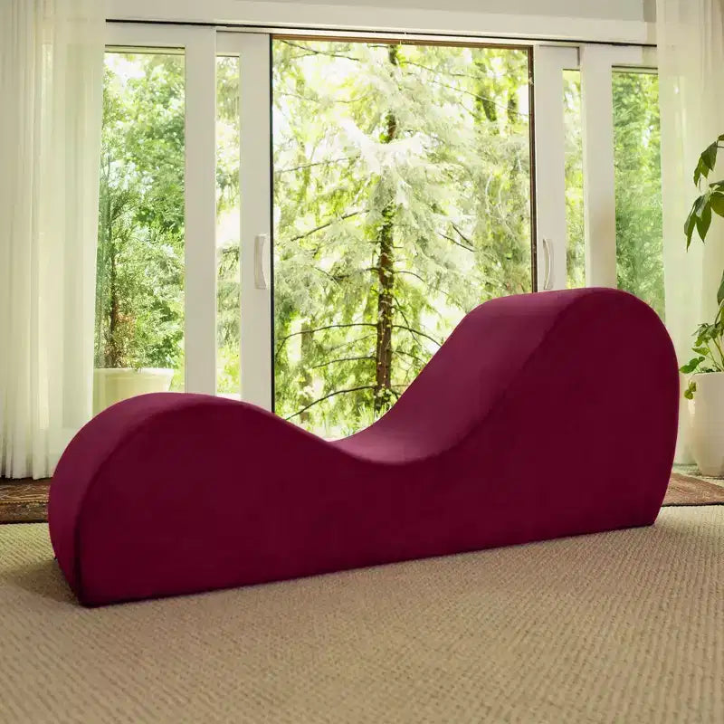 Avana Sleek Chaise Lounge for Yoga - Made in The USA - Great for Stretching, Relaxation, Exercise & More, 60D x 18W x 26H Inch, Light Grey