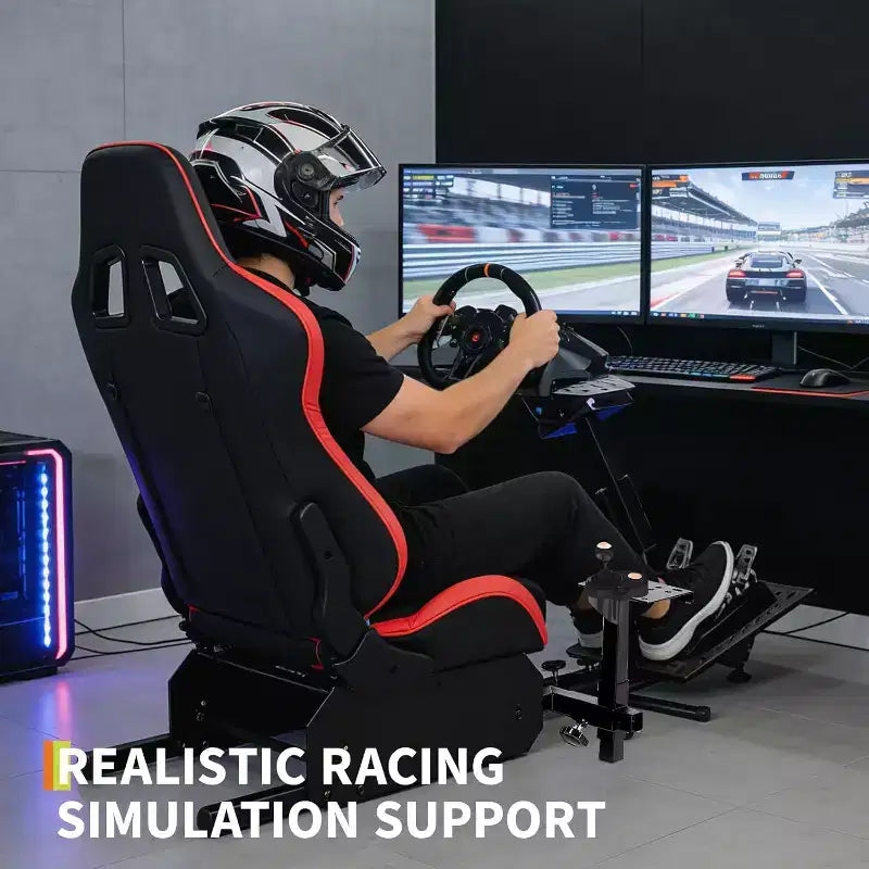 Katlanabilir Yarış Simülatörü Kokpiti, G29/G920/G923 için Ayarlanabilir Direksiyon Standı, Thrustmaster, Fanatec, Hori, Mad Catz ile Uyumlu, Ayarlanabilir Pedal Açısı