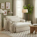 Polibi Extra-Deep Chenille Sofa Bed Chair