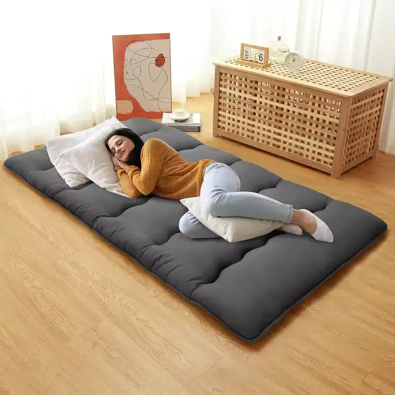 Colchón futón japonés, colchoneta plegable para dormir en el suelo, tatami para el hogar, colchón para camping