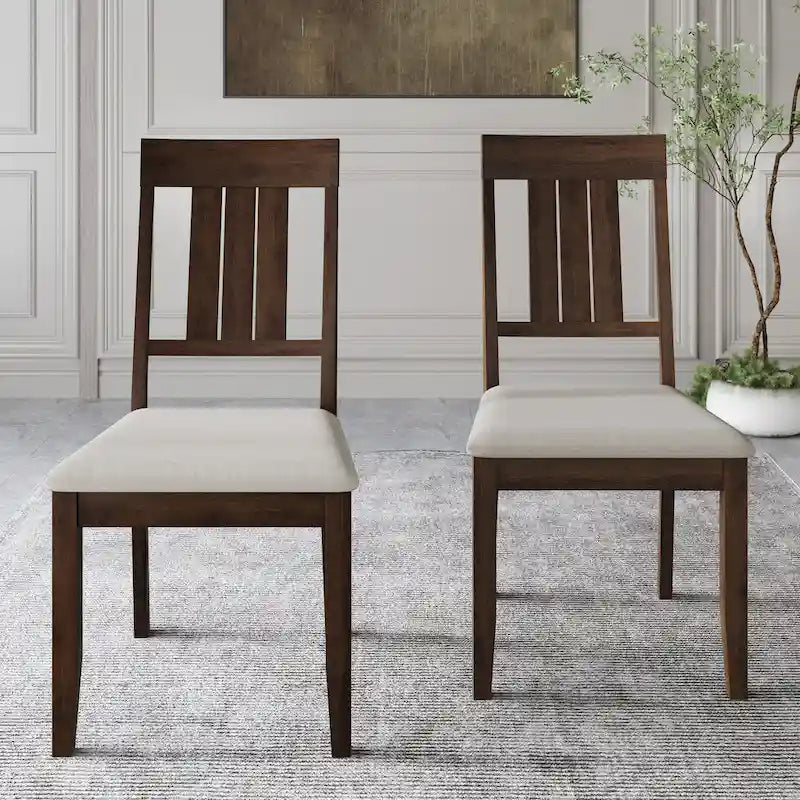 Set da pranzo in legno classico CraftPorch da 7 pezzi