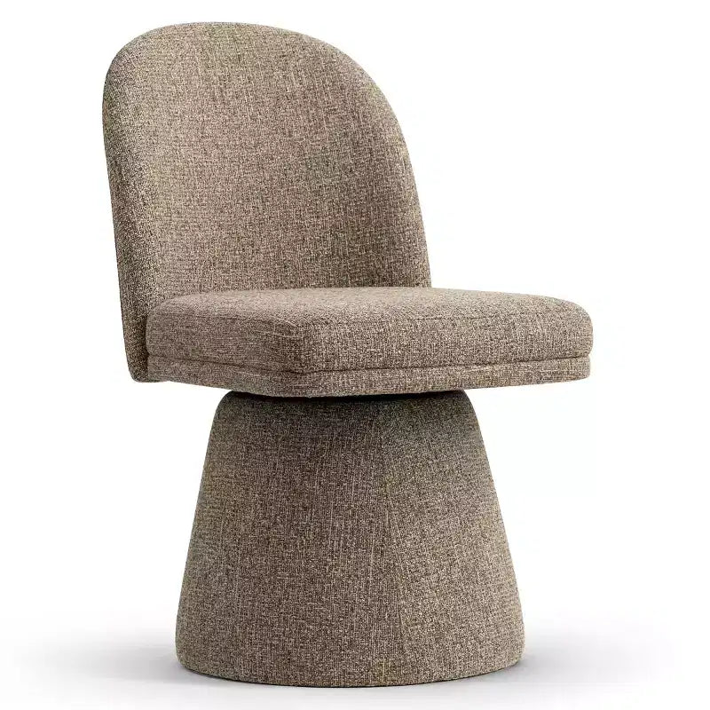 Set van 6 moderne 360° draaibare eetkamerstoelen zonder armleuningen, met voetstukachtige basis, elegante accentstoelen voor keuken, eetkamer of kantoor -Panipeachy