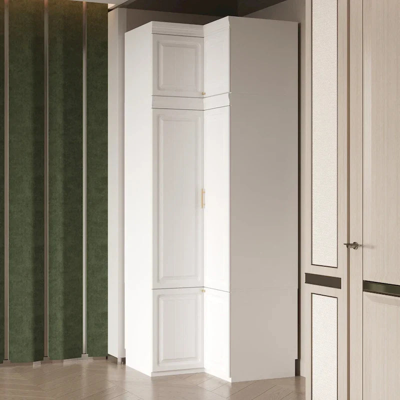 93.9H/74.2H Armoires Wardrobe Closet Cabinet Hanging Drawers Storage