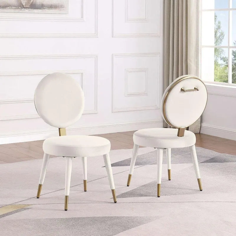 Set Morden Fort moderno e lussuoso composto da tavolo da pranzo rotondo e 4 sedie