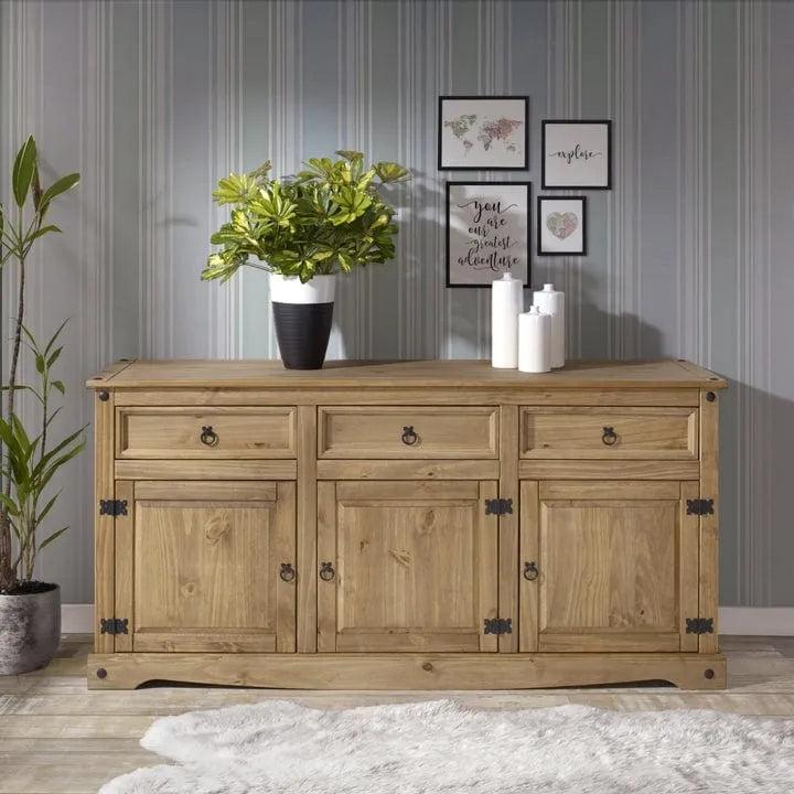 65 Wood Buffet Sideboard Farmhouse - Corona Collection