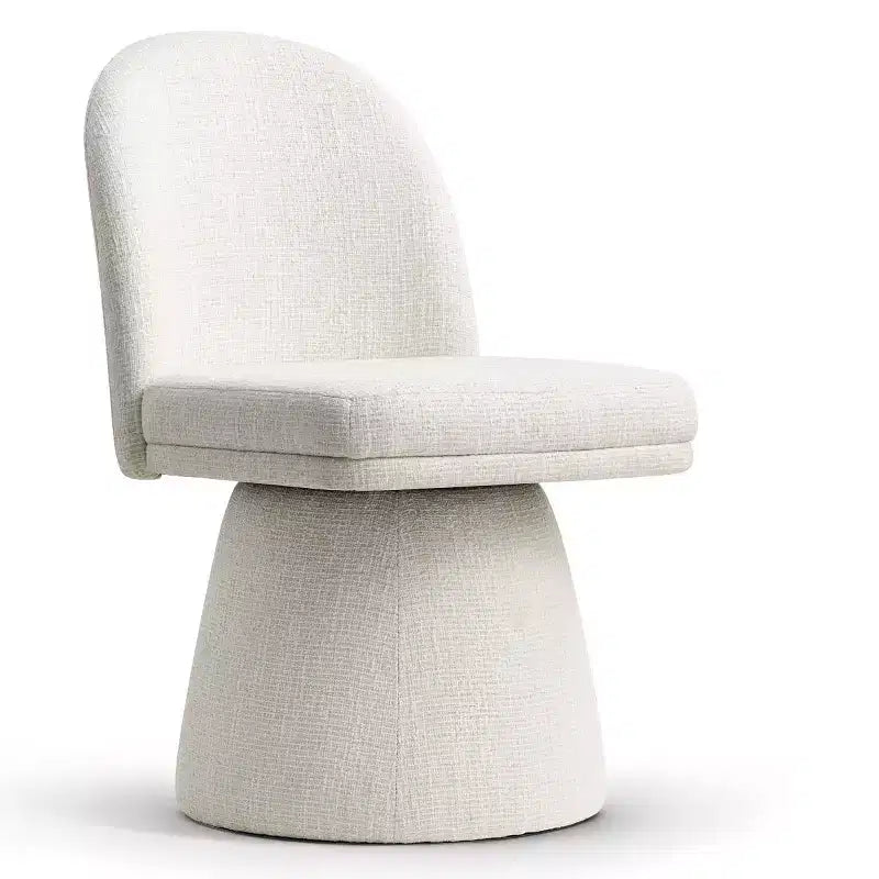 Set van 6 moderne 360° draaibare eetkamerstoelen zonder armleuningen, met voetstukachtige basis, elegante accentstoelen voor keuken, eetkamer of kantoor -Panipeachy