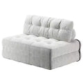 Canapé-lit futon pliant en velours côtelé, fauteuil convertible au sol avec coussin et soutien dorsal, format double
