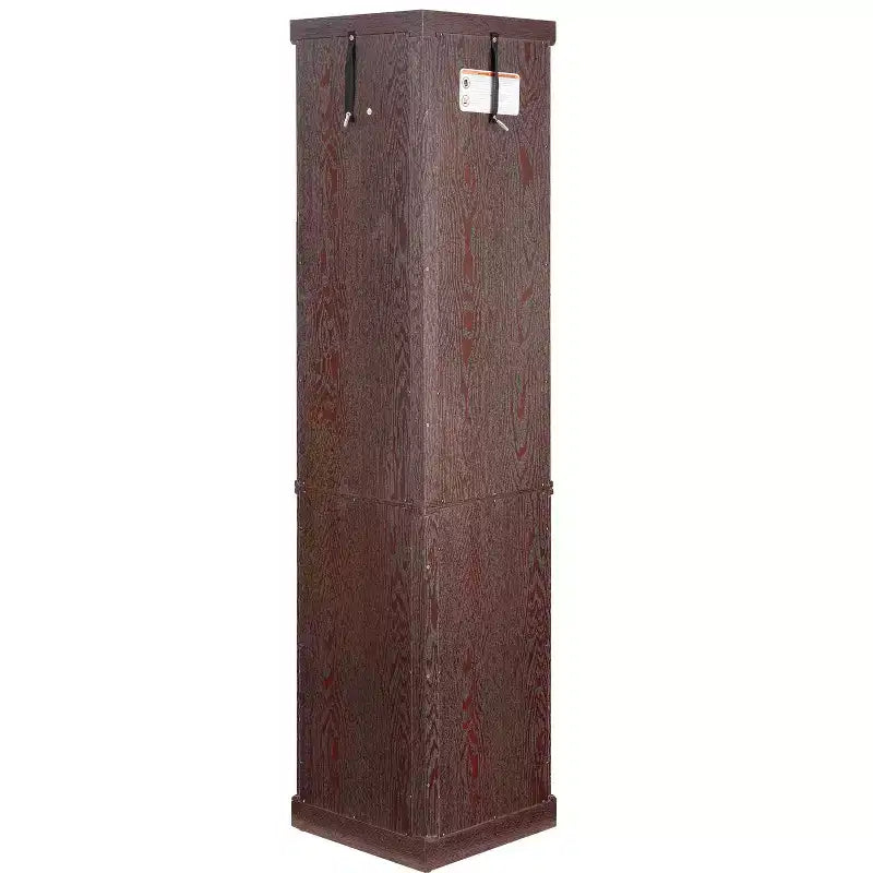Hoekvitrinekast met glazen deuren en planken, hoekvitrine voor woonkamer