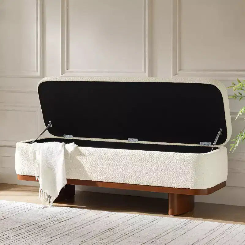 Banc à plateau relevable Clara, facile à assembler, avec structure en bois massif|HULALA HOME
