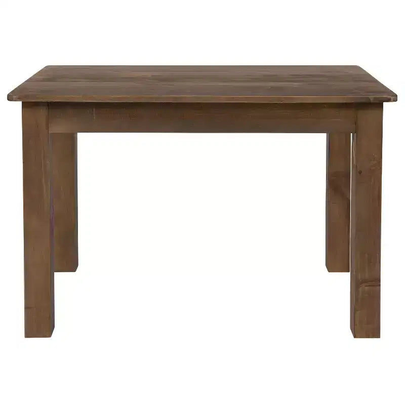 Flash Furniture 46 x 30 Rectangular Solid Pine Farm Dining Table