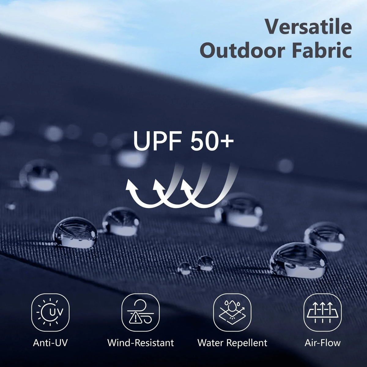 MAISON ARTS dubbele parasol voor terras, 15 ft, extra groot, tweepersoons, inclusief voet