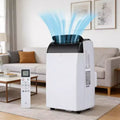 GustoWave Klimaanlage mit 14.000 BTU und Fernbedienung, tragbares Klimagerät für Räume bis 750 sq. ft., Weiß/Schwarz