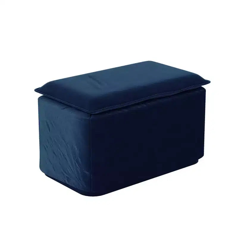 Whisen Samt-Schlafsofa in King-Size mit Ausziehfunktion und 3-in-1-Funktion, wandelbares Schlafsofa mit beweglichem Hocker und Steppdesign
