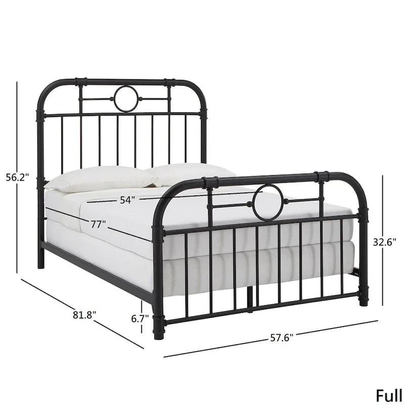 Black Metal Bed