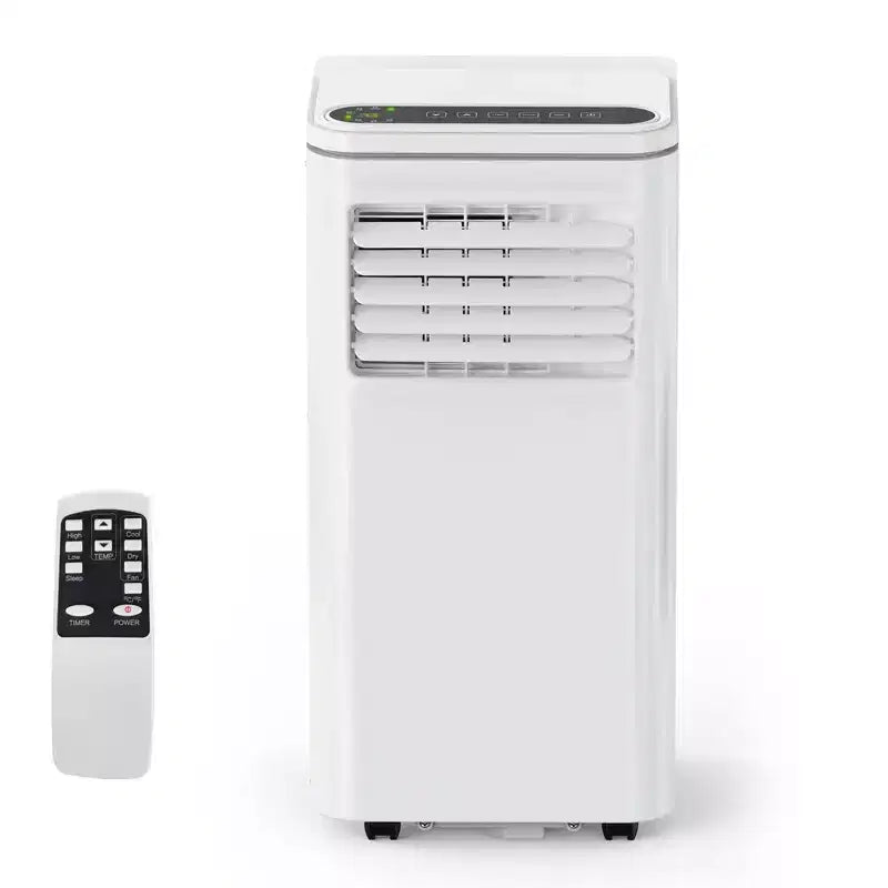 Mobiles Klimagerät mit 10.000 BTU, Haushaltsklimagerät mit Fernbedienung für Räume bis 450 sq ft, 3-in-1-Funktionen/24-Stunden-Timer/Rollen