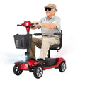 Scooter de mobilité pliable à 4 roues pour adultes, capacité de 330 lb, pour une utilisation en extérieur