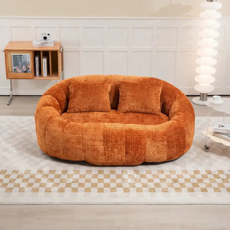 GDFStudio - Laurel chenille 2-zits luie bank met schuim met hoge dichtheid en extra veel comfort