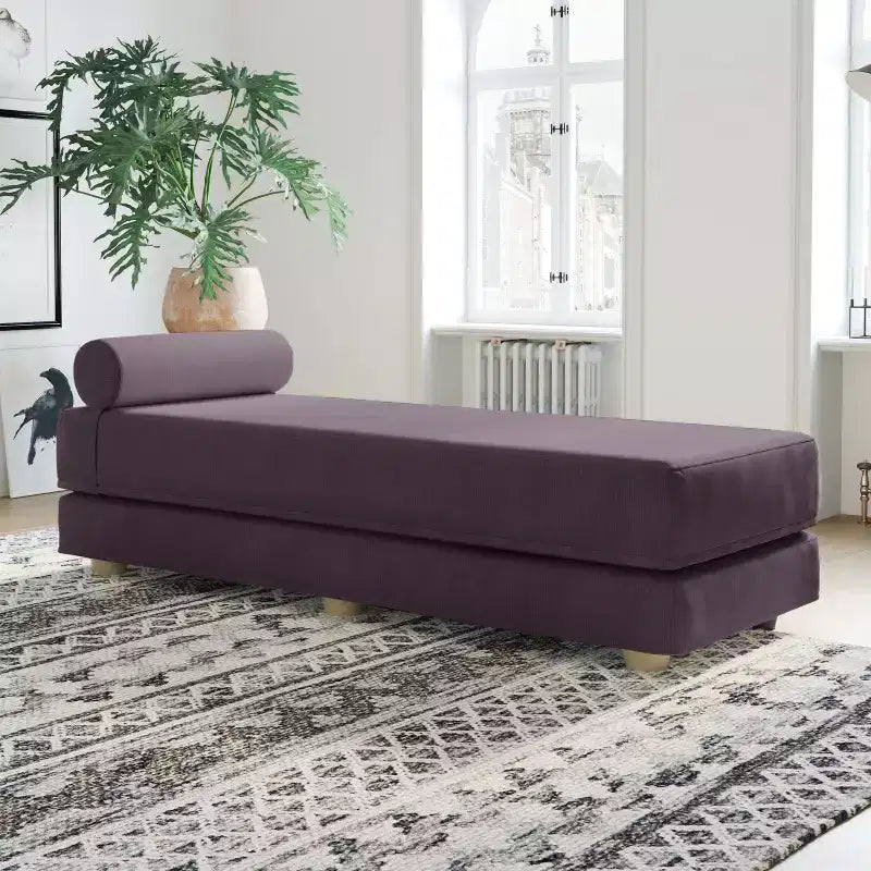 Daybed / Fold-Out Queen-Size Sleeper - Microvelvet