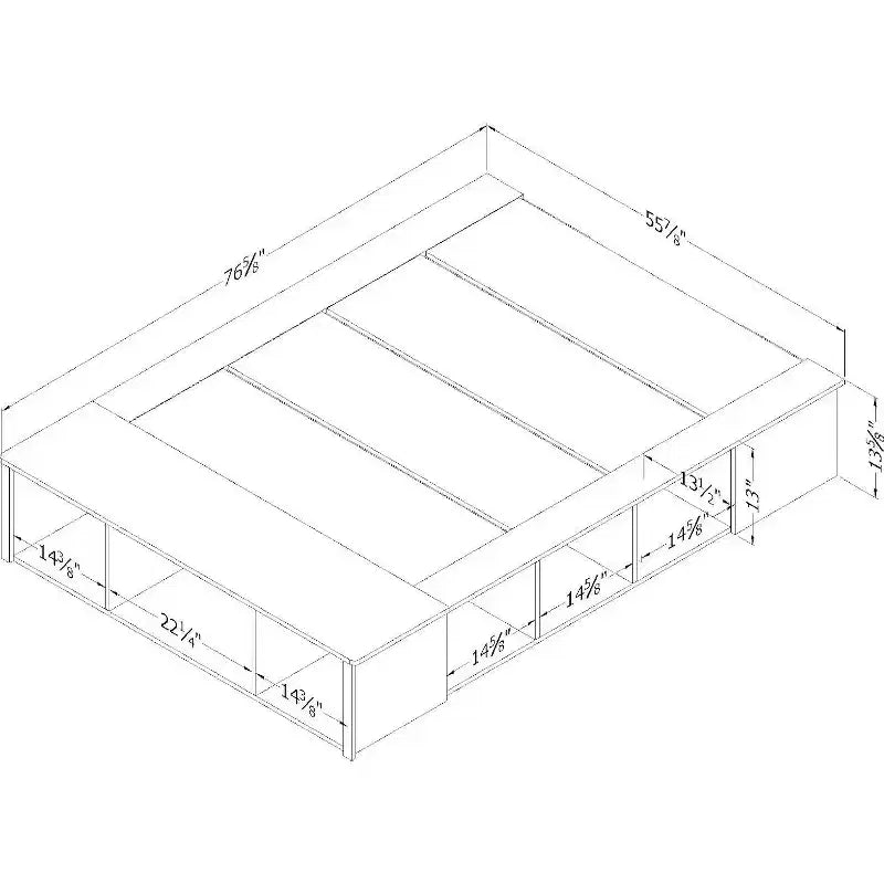 HomeStock-opbergbedden van spaanplaat met bedframe