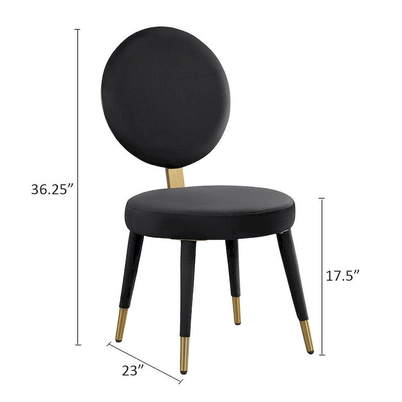 Set Morden Fort moderno e lussuoso composto da tavolo da pranzo rotondo e 4 sedie