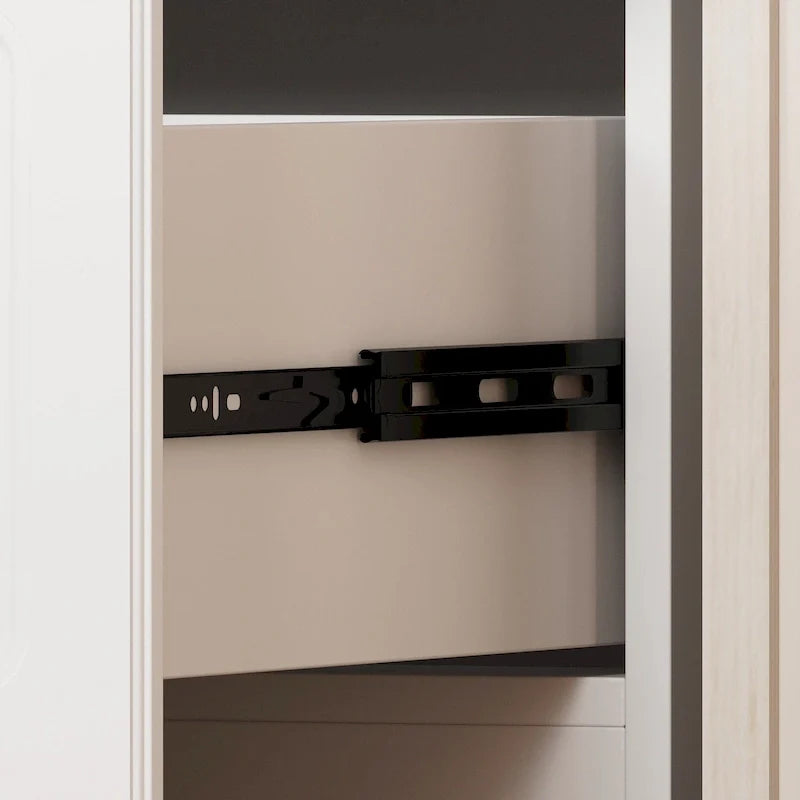 93.9H/74.2H Armoires Wardrobe Closet Cabinet Hanging Drawers Storage