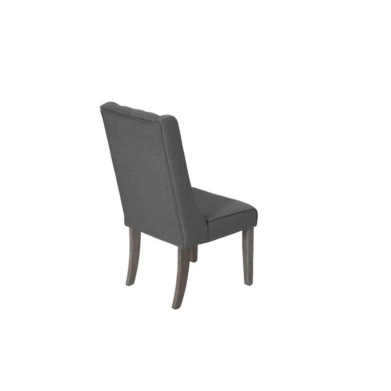 Best Quality Furniture 9-teiliges rustikales ausziehbares graues Esszimmer-Set